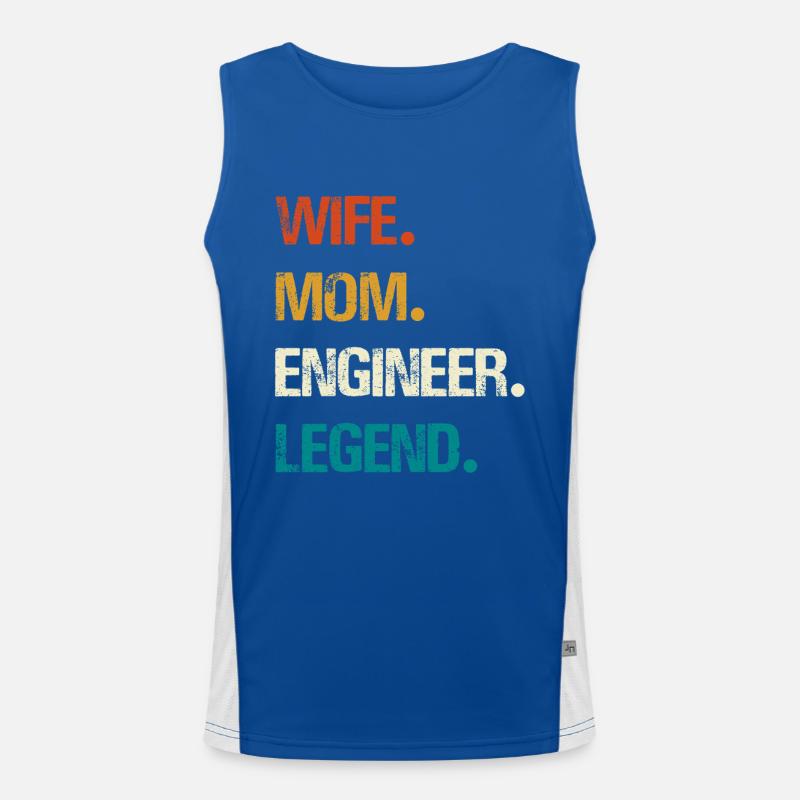 Engineer Legend – Starke Frauen Technik Funktionelles Kontrast-Tank Top für Männer 