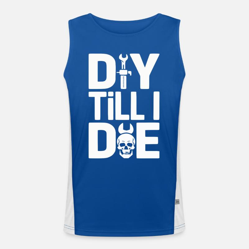 Déclaration DIY jusqu’à la mort Débardeur respirant contrasté Homme 