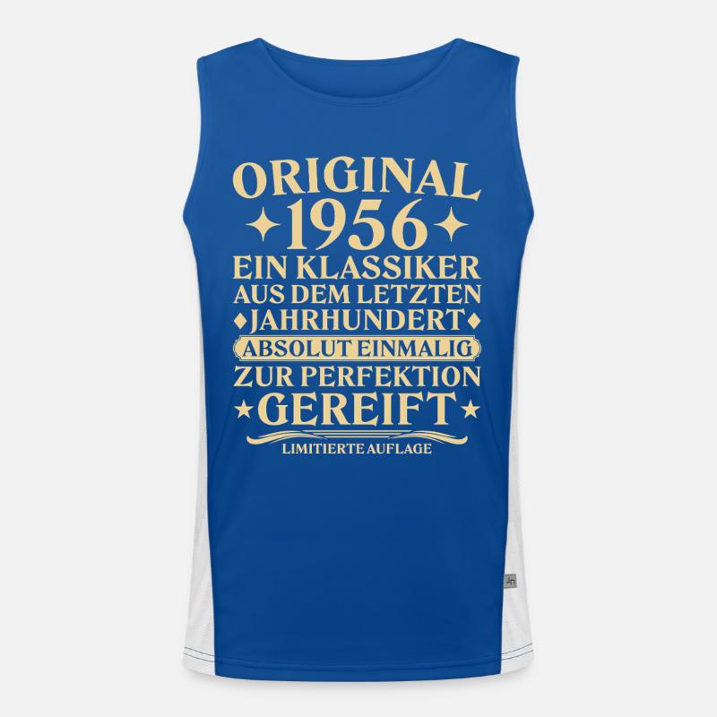 Classique original de 1956 Siècle passé Débardeur respirant contrasté Homme 