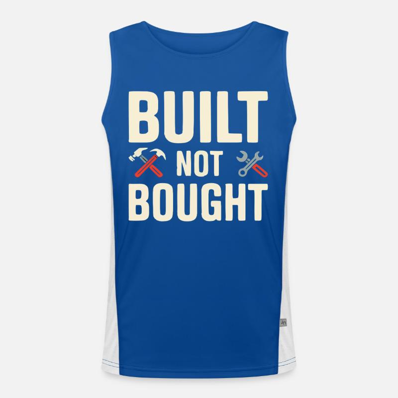 Built Not Bought Maker Statement Men's Functional Contrast Tank Top 