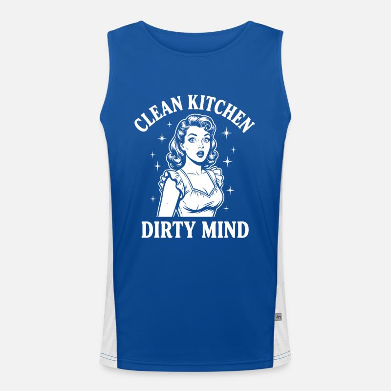 Echte Provokation Freches Pin-up  Funktionelles Kontrast-Tank Top für Männer 