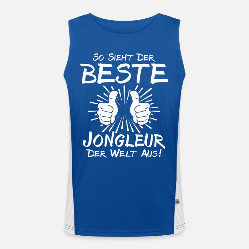 Bester Jongleur Funktionelles Kontrast-Tank Top für Männer 