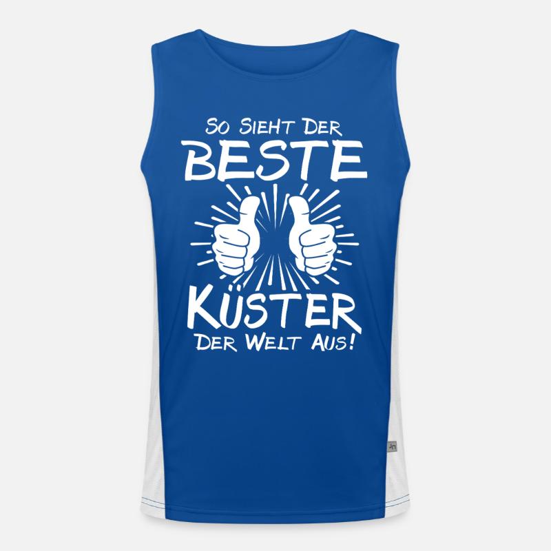 Bester Küster Funktionelles Kontrast-Tank Top für Männer 