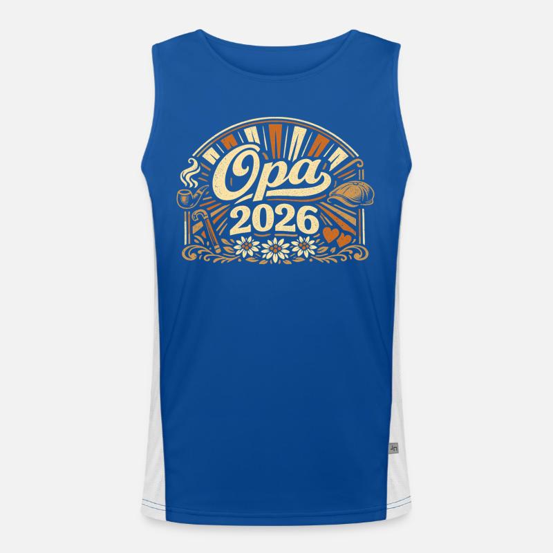 Opa 2026 Loading Geschenk  Funktionelles Kontrast-Tank Top für Männer 