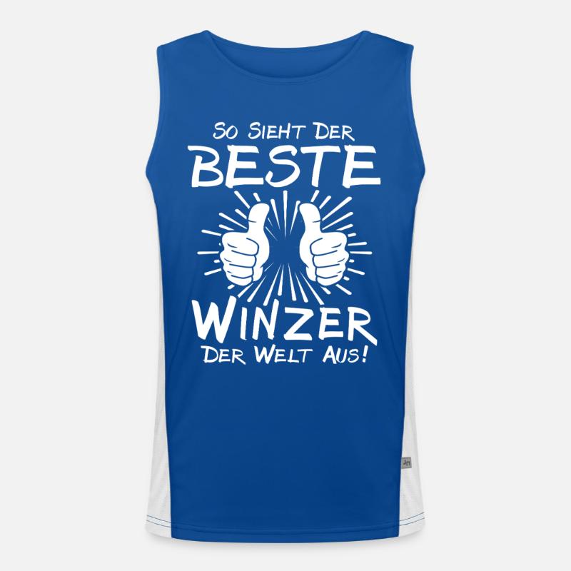Bester Winzer Funktionelles Kontrast-Tank Top für Männer 