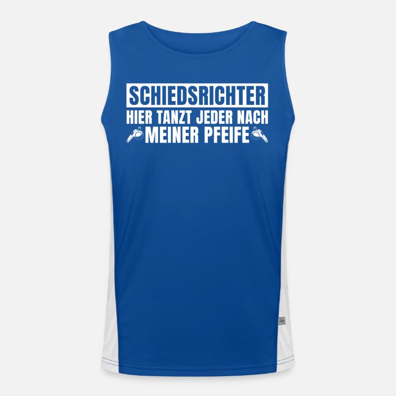 Referee Everyone dances to my tune here Men's Functional Contrast Tank Top 