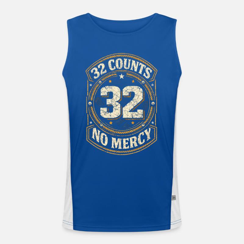 Line Dance Line Dancer 32 Counts Funktionelles Kontrast-Tank Top für Männer 