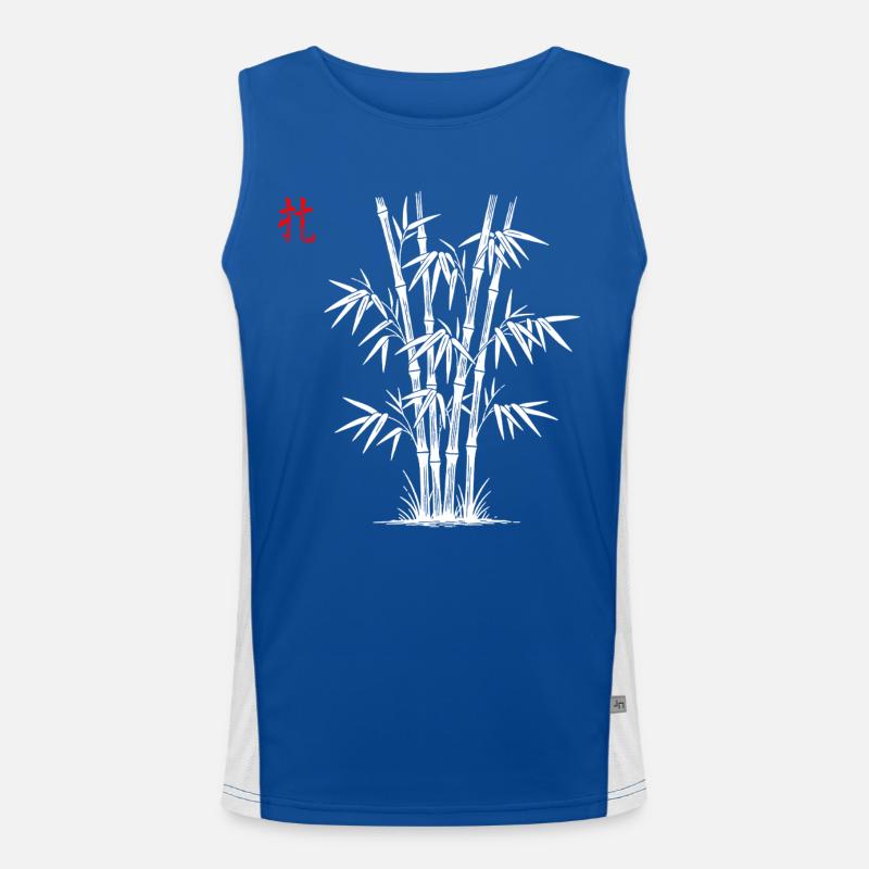 Bamboo Asian Débardeur respirant contrasté Homme 