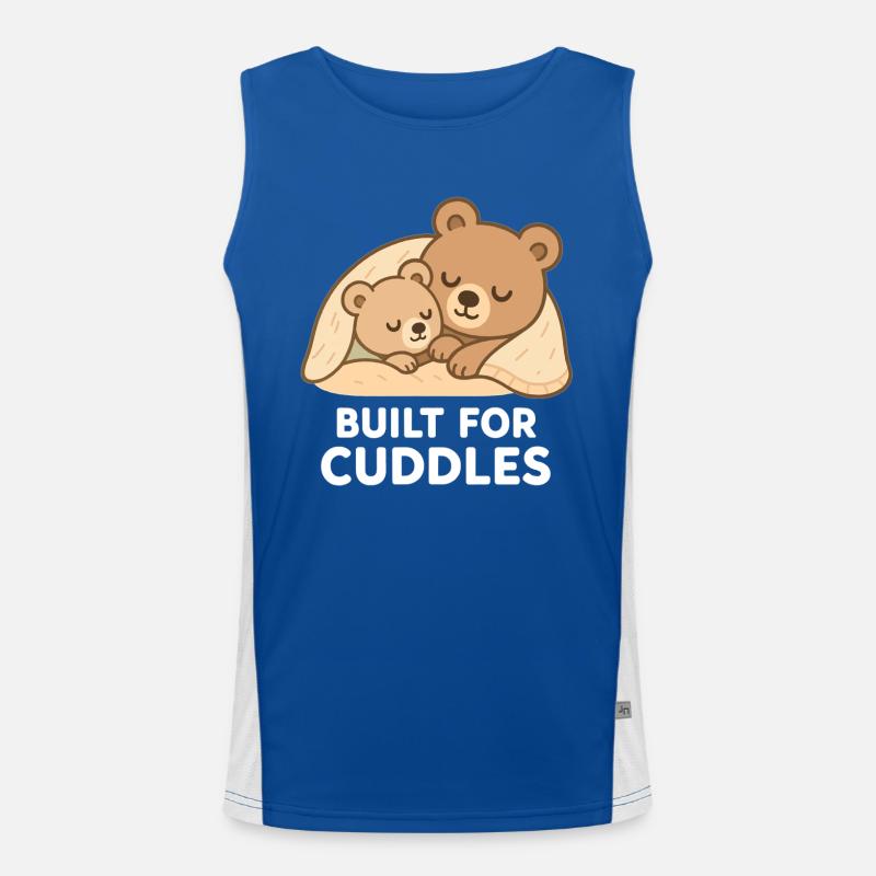 Zwei Bären zum Kuscheln – Built for Cuddles Funktionelles Kontrast-Tank Top für Männer 