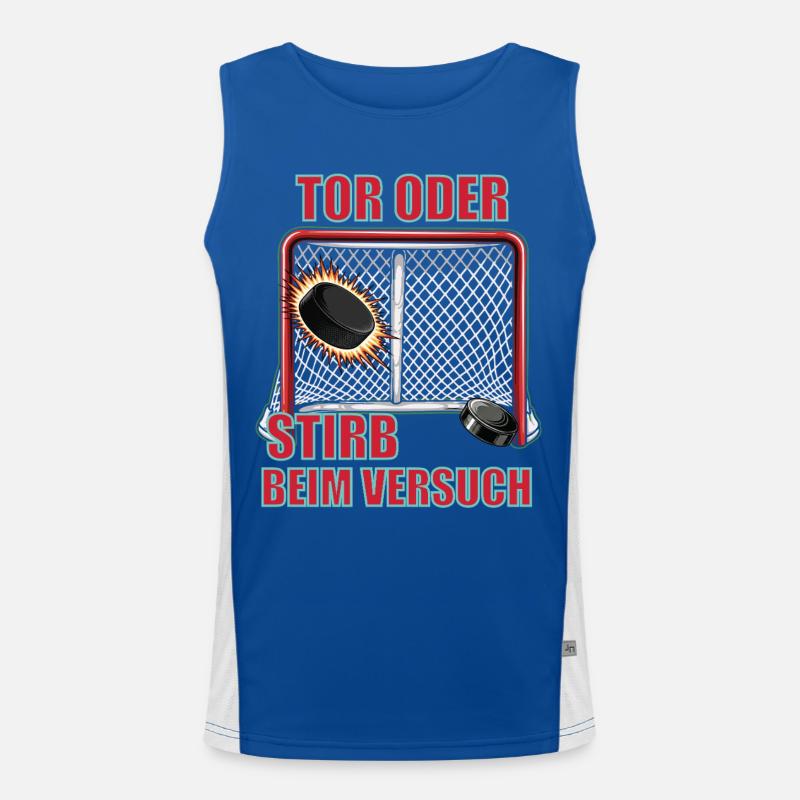 Tor oder stirb – Unisex T-Shirt Funktionelles Kontrast-Tank Top für Männer 