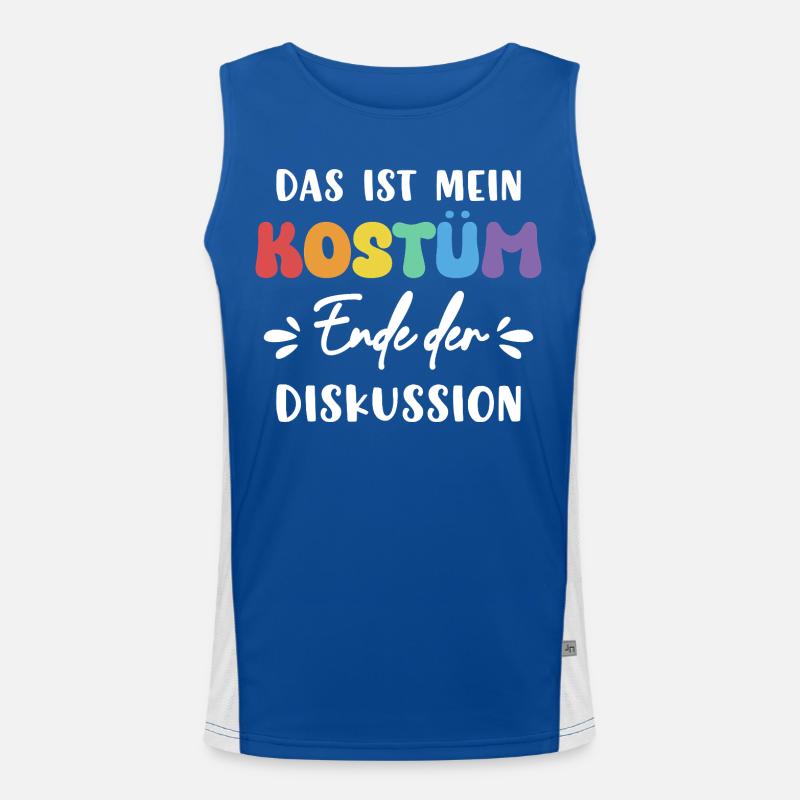 Das Ist Mein Kostüm Ende Der Diskussion Funktionelles Kontrast-Tank Top für Männer 