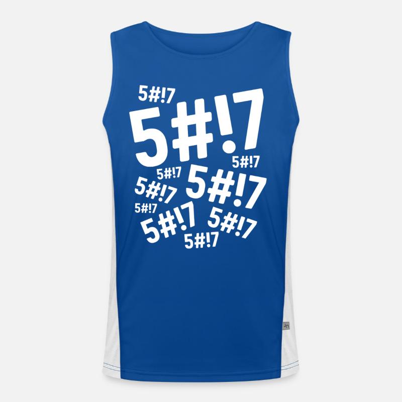 Scheiße, Scheiße, Scheiße, Funktionelles Kontrast-Tank Top für Männer 