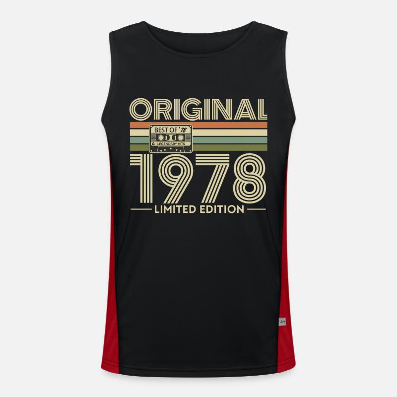 Original 1978 Édition Rétro limitée Débardeur respirant contrasté Homme 