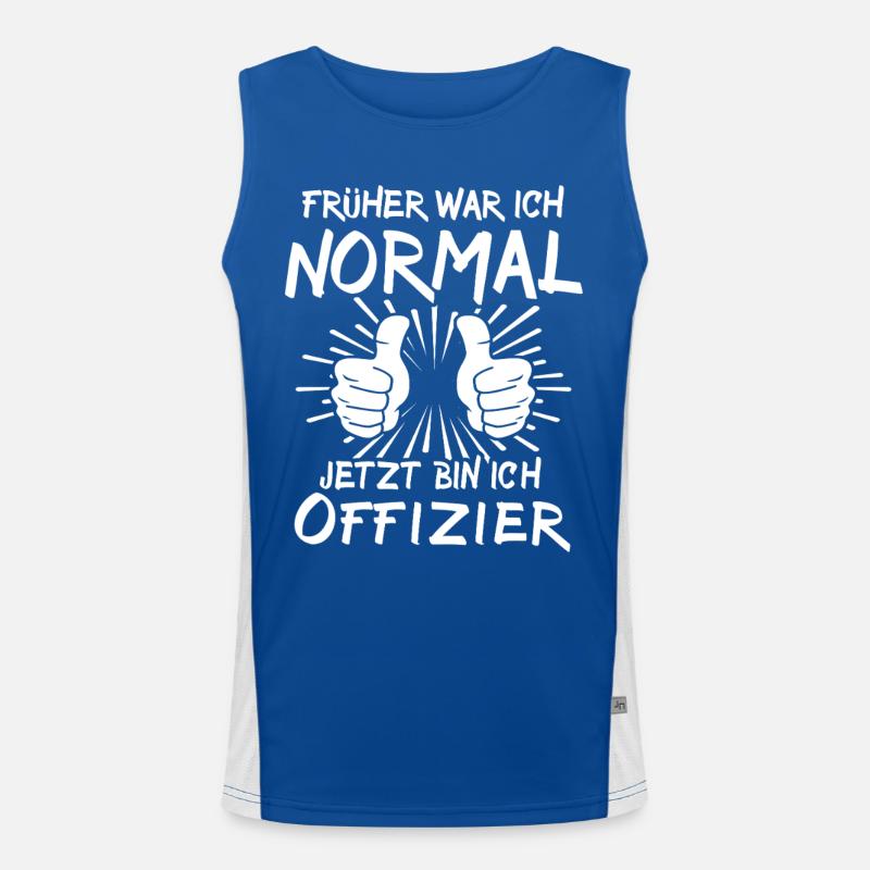 Offizier Funktionelles Kontrast-Tank Top für Männer 