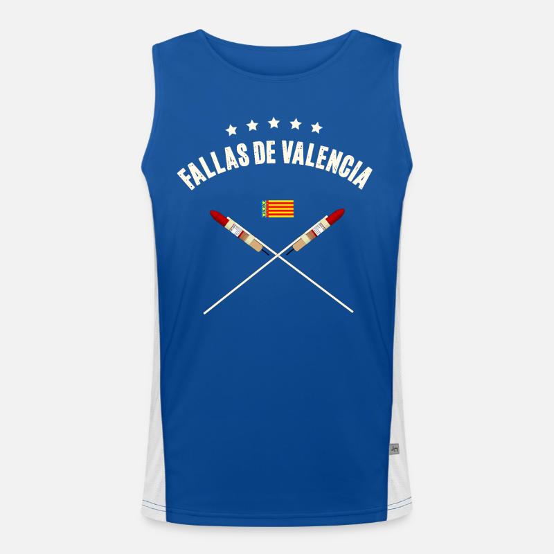 Fallas De Valencia Rocket Men's Functional Contrast Tank Top 