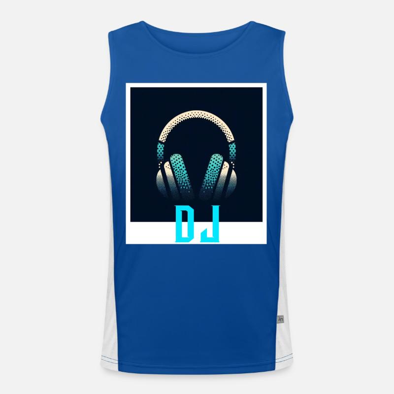 DJ Funktionelles Kontrast-Tank Top für Männer 