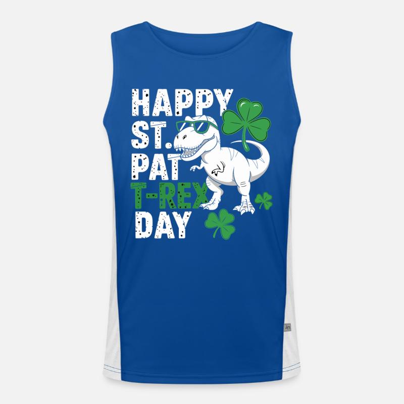 St Patrick's Rex Day Tee Funktionelles Kontrast-Tank Top für Männer 