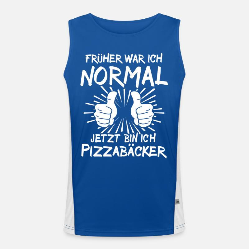 Pizzabäcker Funktionelles Kontrast-Tank Top für Männer 