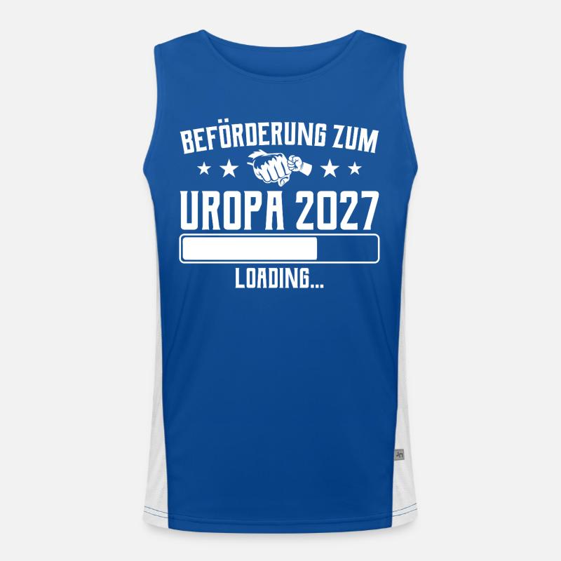 Werdender Uropa 2027 Beförderung Loading Funktionelles Kontrast-Tank Top für Männer 