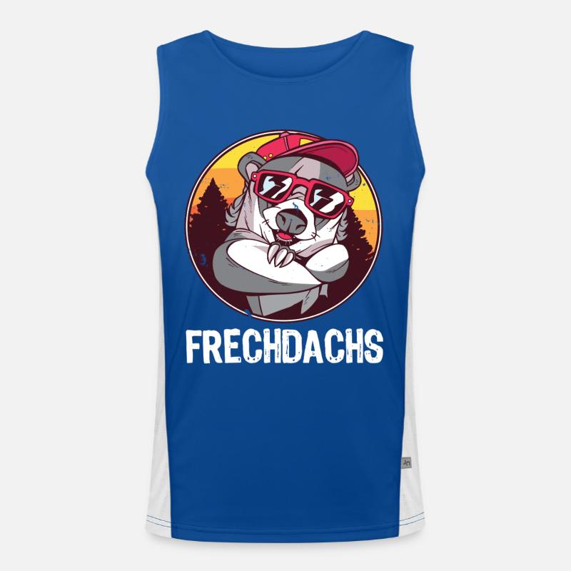 Frechdachs – Der freche Spitzbube Funktionelles Kontrast-Tank Top für Männer 