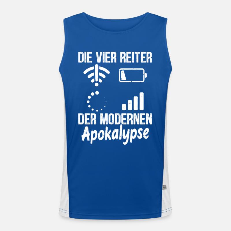 Nerd LES QUATRE CAVALIERS DE L’APOCALYPSE MODERNE Débardeur respirant contrasté Homme 