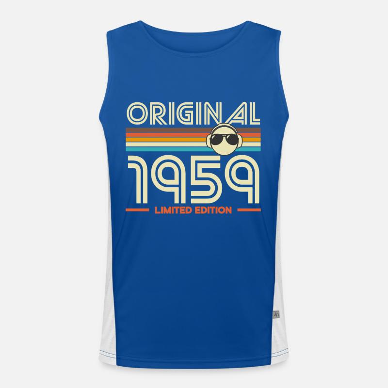 Originale limitierte Ausgabe von 1959 Funktionelles Kontrast-Tank Top für Männer 