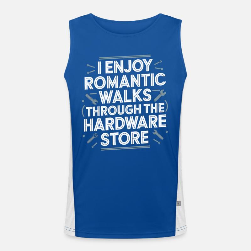 Romantic workshop walks Men's Functional Contrast Tank Top 