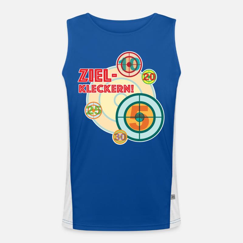 Target spilling - because something always goes wrong Men's Functional Contrast Tank Top 