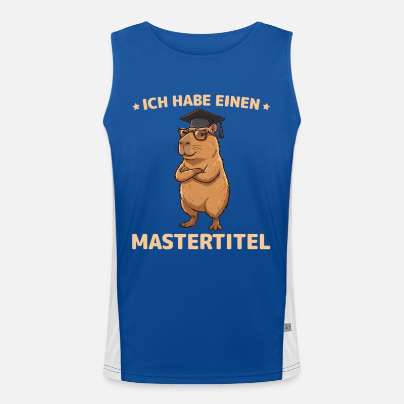 Master 2026 Capybara Bestandene Masterprüfung Funktionelles Kontrast-Tank Top für Männer 
