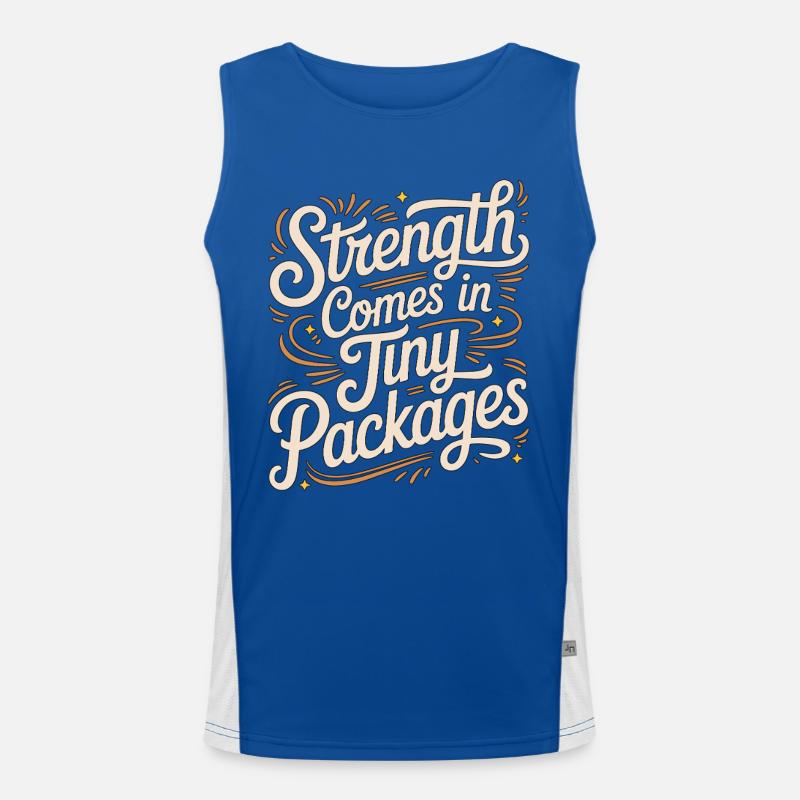 Pediatric OT Strength Comes In Child Development Funktionelles Kontrast-Tank Top für Männer 