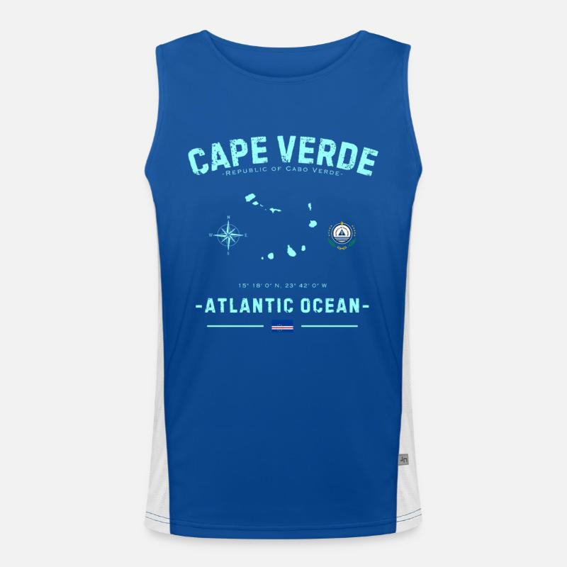 Océan Atlantique du Cap-Vert Débardeur respirant contrasté Homme 