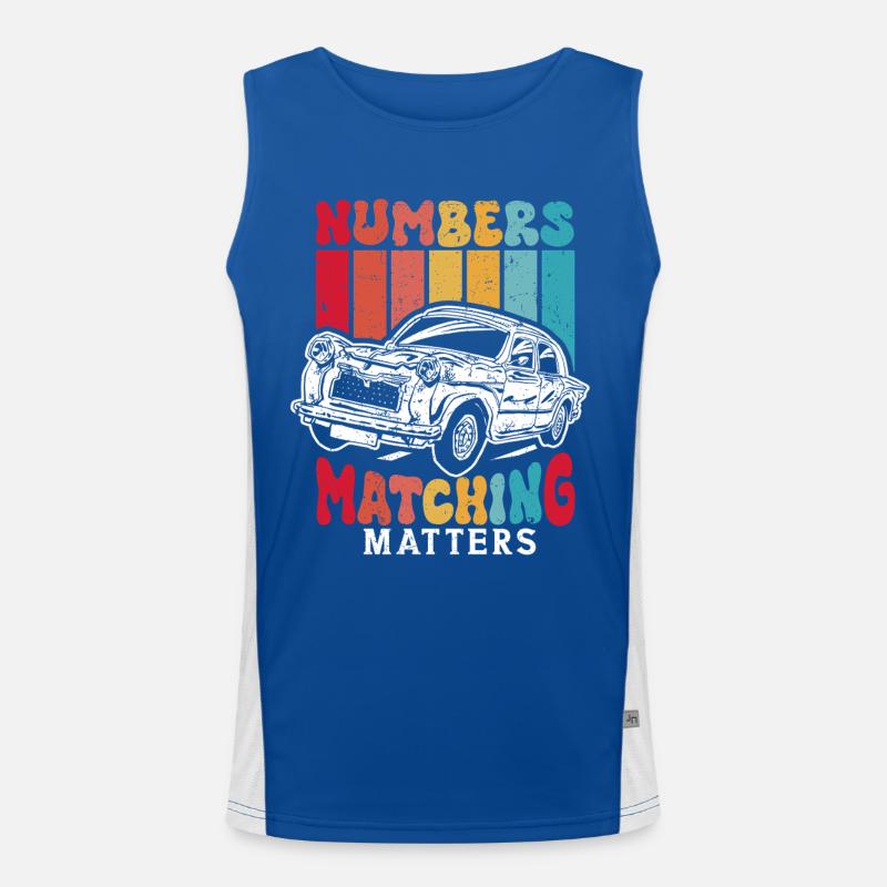 Auto Restauration Numbers Matching Matters Funktionelles Kontrast-Tank Top für Männer 