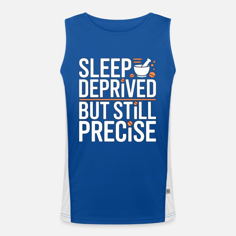 Pharmacist Student Sleep Deprived Pharmacy Trainee Funktionelles Kontrast-Tank Top für Männer 