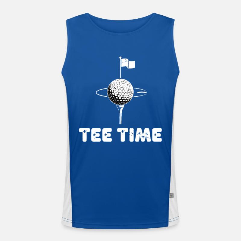 Heure de départ du golf Débardeur respirant contrasté Homme 