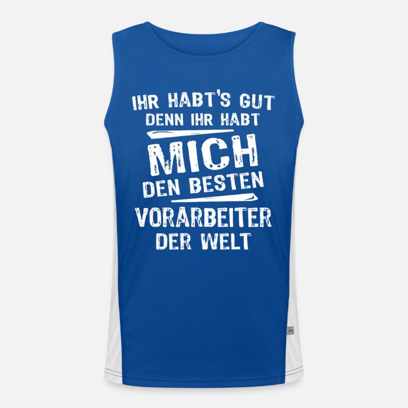 Vorarbeiter Funktionelles Kontrast-Tank Top für Männer 