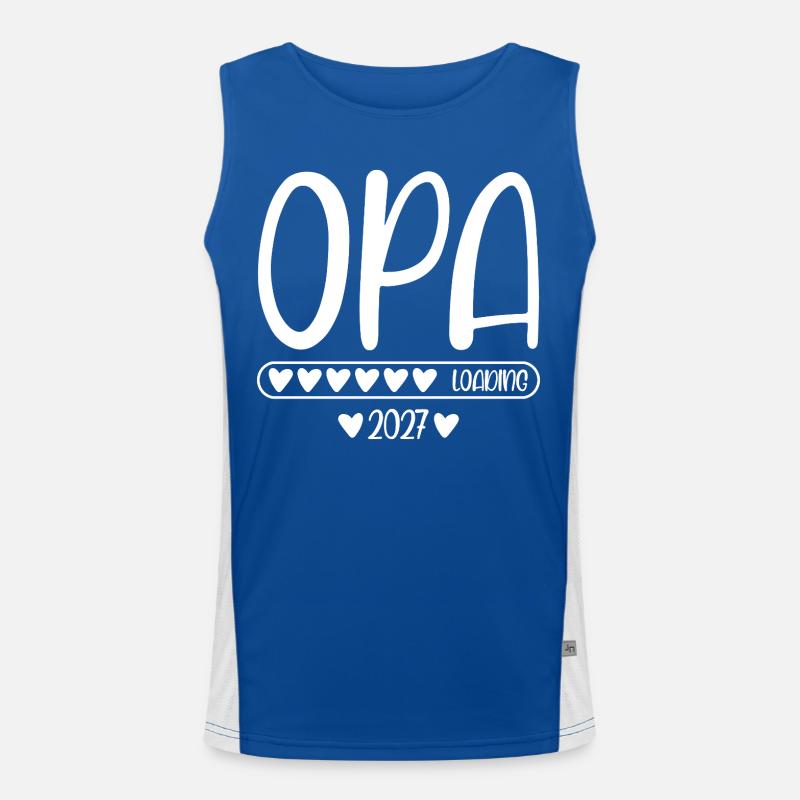 Opa 2027 loading Funktionelles Kontrast-Tank Top für Männer 