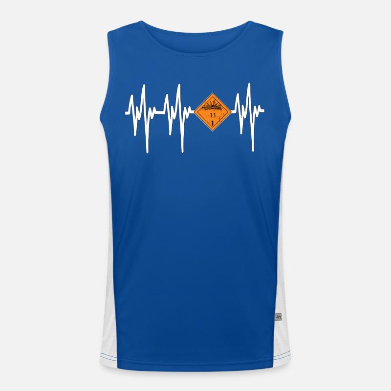 Heartbeat Pyro Danger Men's Functional Contrast Tank Top 