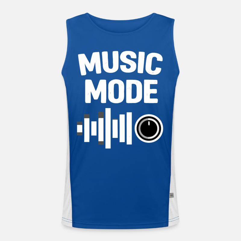 Music Mode On Equalizer Funktionelles Kontrast-Tank Top für Männer 