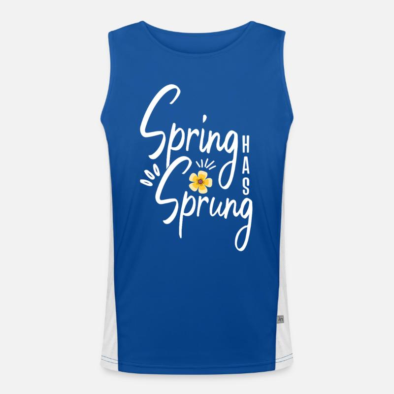 Spring Has Sprung Pagan Spring Equinox Wicca Men's Functional Contrast Tank Top 