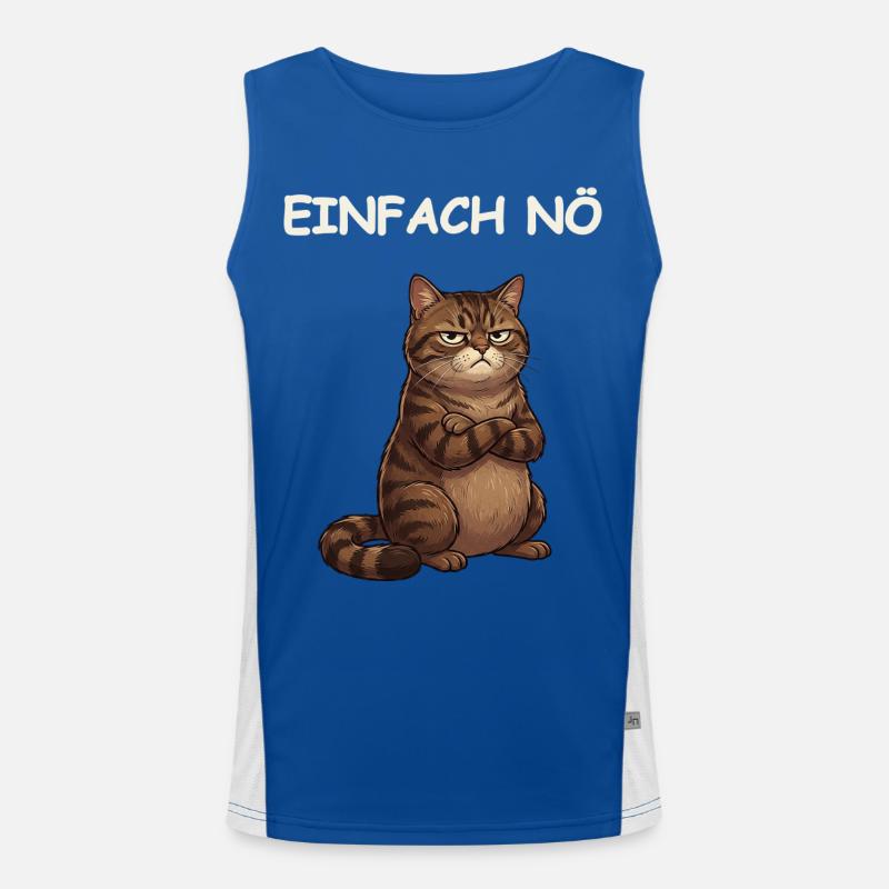 Drôle de dicton de chat Débardeur respirant contrasté Homme 