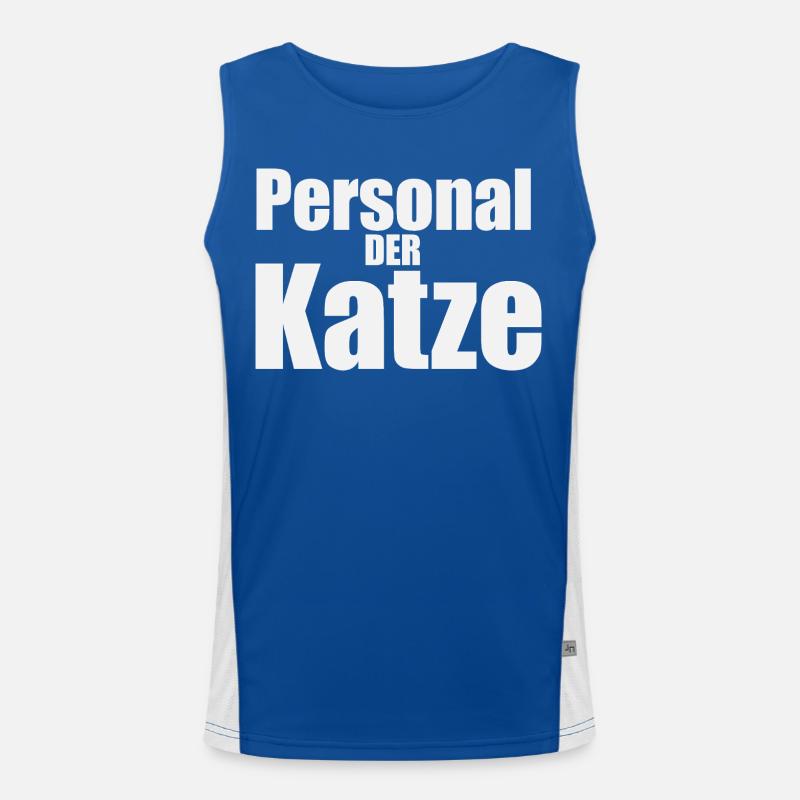 Personal-der-katze Funktionelles Kontrast-Tank Top für Männer 