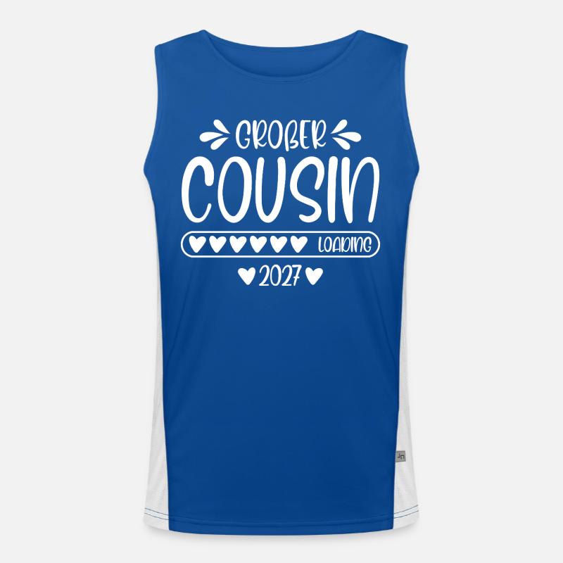 Big Cousin 2027 loading Men's Functional Contrast Tank Top 