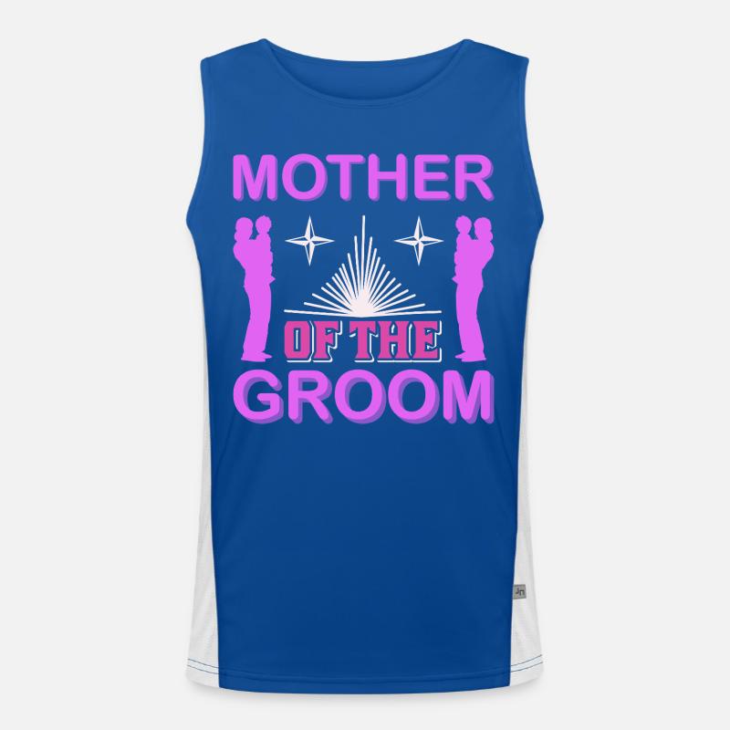Mutter des Bräutigams Hochzeitsmama-Geschenkhemd Funktionelles Kontrast-Tank Top für Männer 