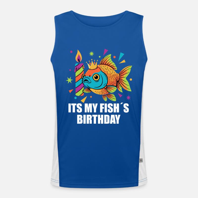 C’est le poisson rouge d’anniversaire de mon poisson Débardeur respirant contrasté Homme 