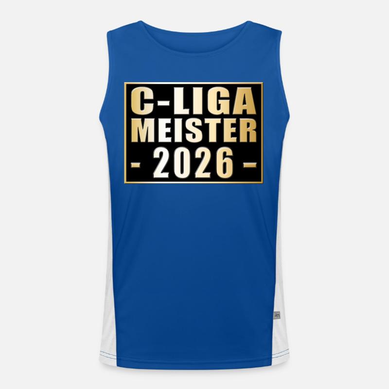 Champion de la Kreisliga C 2026 Débardeur respirant contrasté Homme 