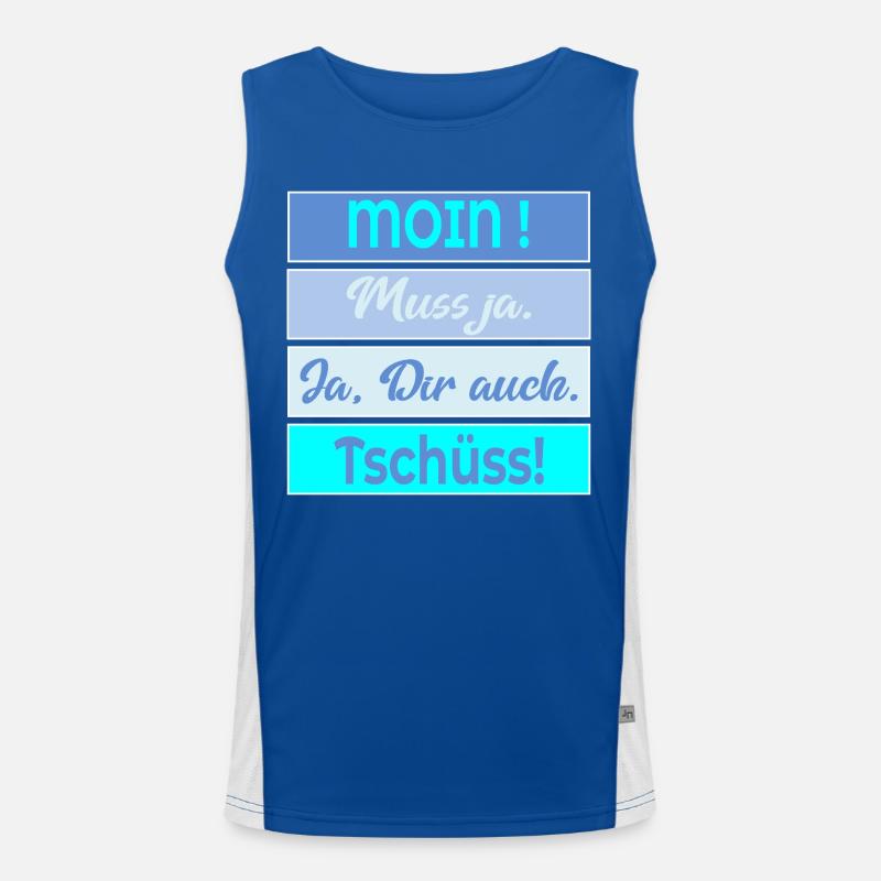 Chat Moin Bye Men's Functional Contrast Tank Top 