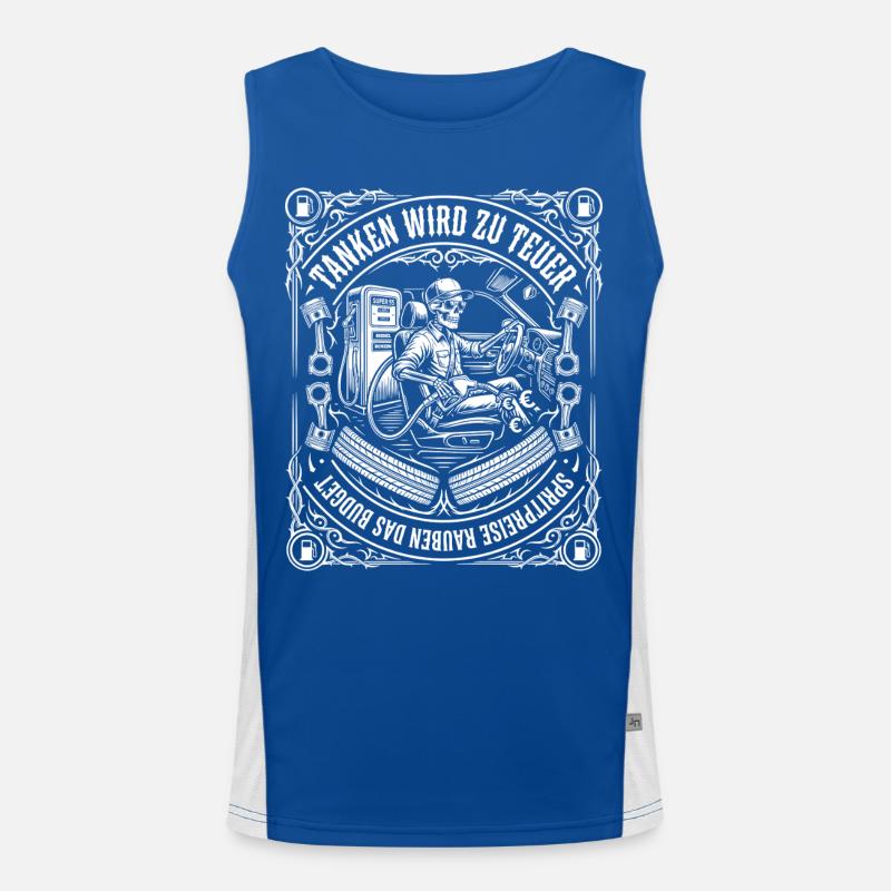 Tanken Wird Zu Teuer Spritpreise Rauben Das Budget Funktionelles Kontrast-Tank Top für Männer 