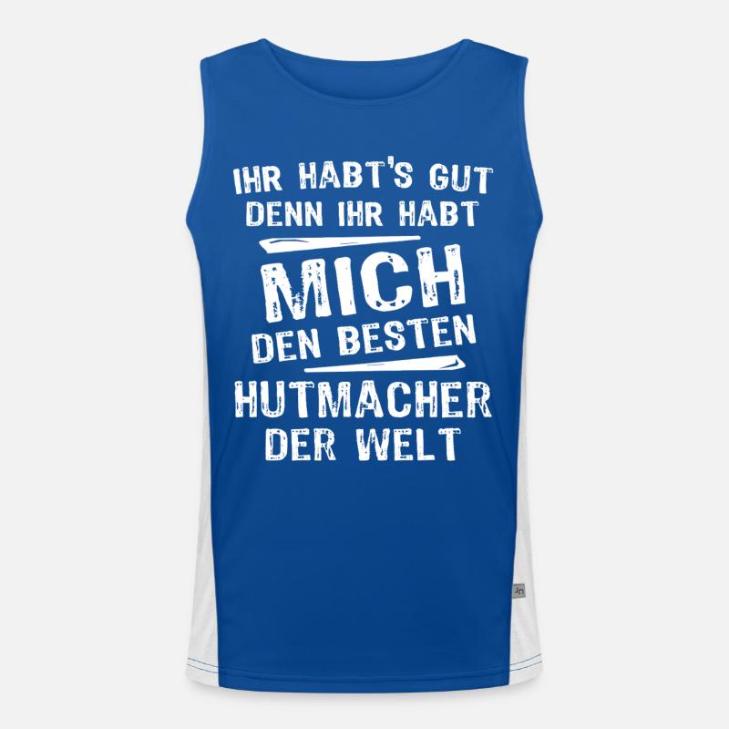 Hutmacher Funktionelles Kontrast-Tank Top für Männer 