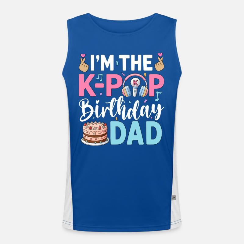 I'm The K-Pop Birthday Dad Funktionelles Kontrast-Tank Top für Männer 