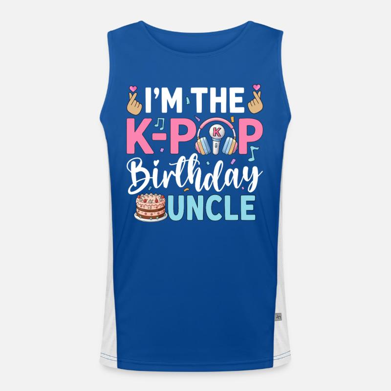 I'm The K-Pop Birthday Uncle Funktionelles Kontrast-Tank Top für Männer 